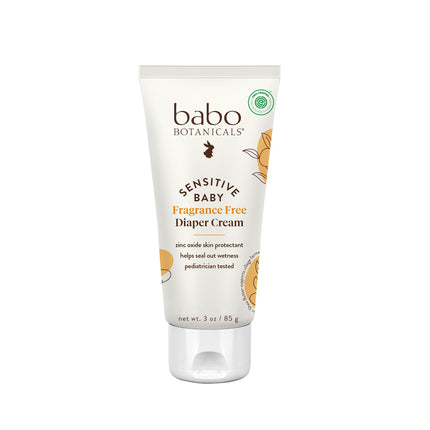 Crema para pañales para bebés sensibles sin fragancia - 25% óxido de zinc natural - caléndula, manteca de karité y manteca de cacao - verificada por EWG - vegana - desde el nacimiento