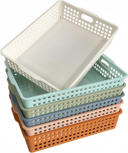 6-Pack Plastic Turn-In Paper Trays