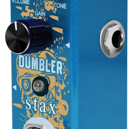 Stax Dumbler Guitar Pedal Analog Dumbler Overdrive Guitar Effect Pedals for Electric Guitar with Medium Low Distortion Mini Size True Bypass