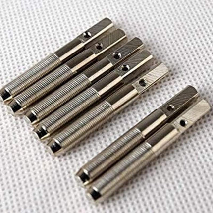 Lyre Harp Tuning Pins, String Anchor Hardware Kit: Tuning Pin Nails-Rivets Set | 40 Pins + 40 Rivets with L-Shape Tuning Wrench | For Small Lyre Harp/Stringed Instrument Tuning Repair Setup (as shown)