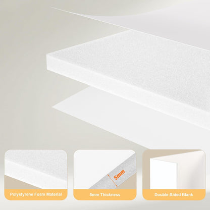 2 Pack 36" x 48" White Trifold Poster Board Foam Core - photo 4