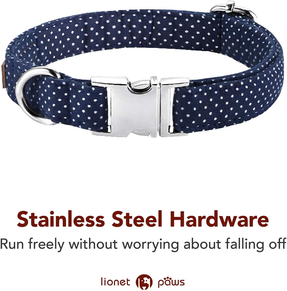 Boy Dog Collar with Navy Blue Bow Tie, Small - photo 2