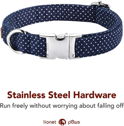 Boy Dog Collar with Navy Blue Bow Tie, Small - photo 2