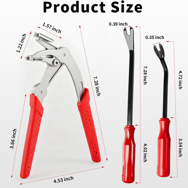 Car Clip Pliers and Panel Fastener Removal Tool Set