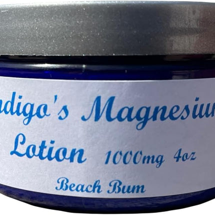 Indigo's Magnesium Lotion 1000mg (4oz, Beach Bum)