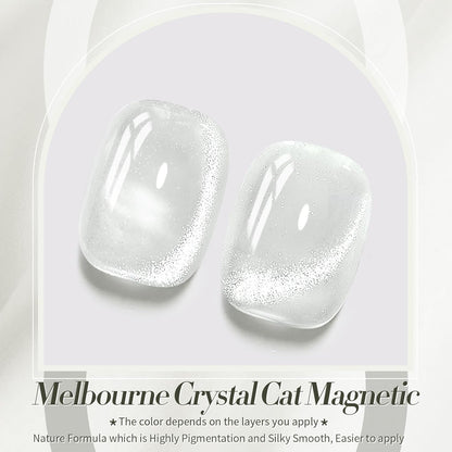 Milky White Cat Eye Magnetic Gel Nail Polish, 15ML - photo 2