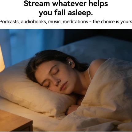 NE76 Sleep Earbuds Bluetooth 5.4 in Ear, AI Translation Headphones Real Time 150 Languages, Waterproof Mini Sleep Headphones Small Design for Side Sleepers for Travel Education Business Meetings Black
