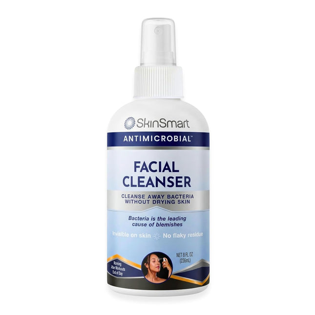 Antimicrobial Facial Cleanser for Breakouts & Blemishes; Hypochlorous Acid Formula Targets Bacteria to Reduce Skin