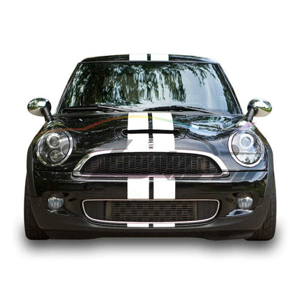 Free Tool Kit 8" Wide 20FT Long Gloss Glossy Gray Racing Stripes Vinyl Wrap Rally Decals Stripe Sticker