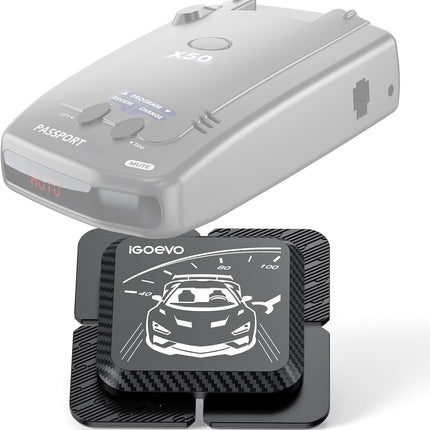 Upgraded Magnetic Radar Detector Mount with N52 Strong Magnets, Radar Detector Dash Mount for Uniden, Cobra, Escort, Valentine One, and Other Radar Detectors, Unobstructed View, Shockproof and Stable