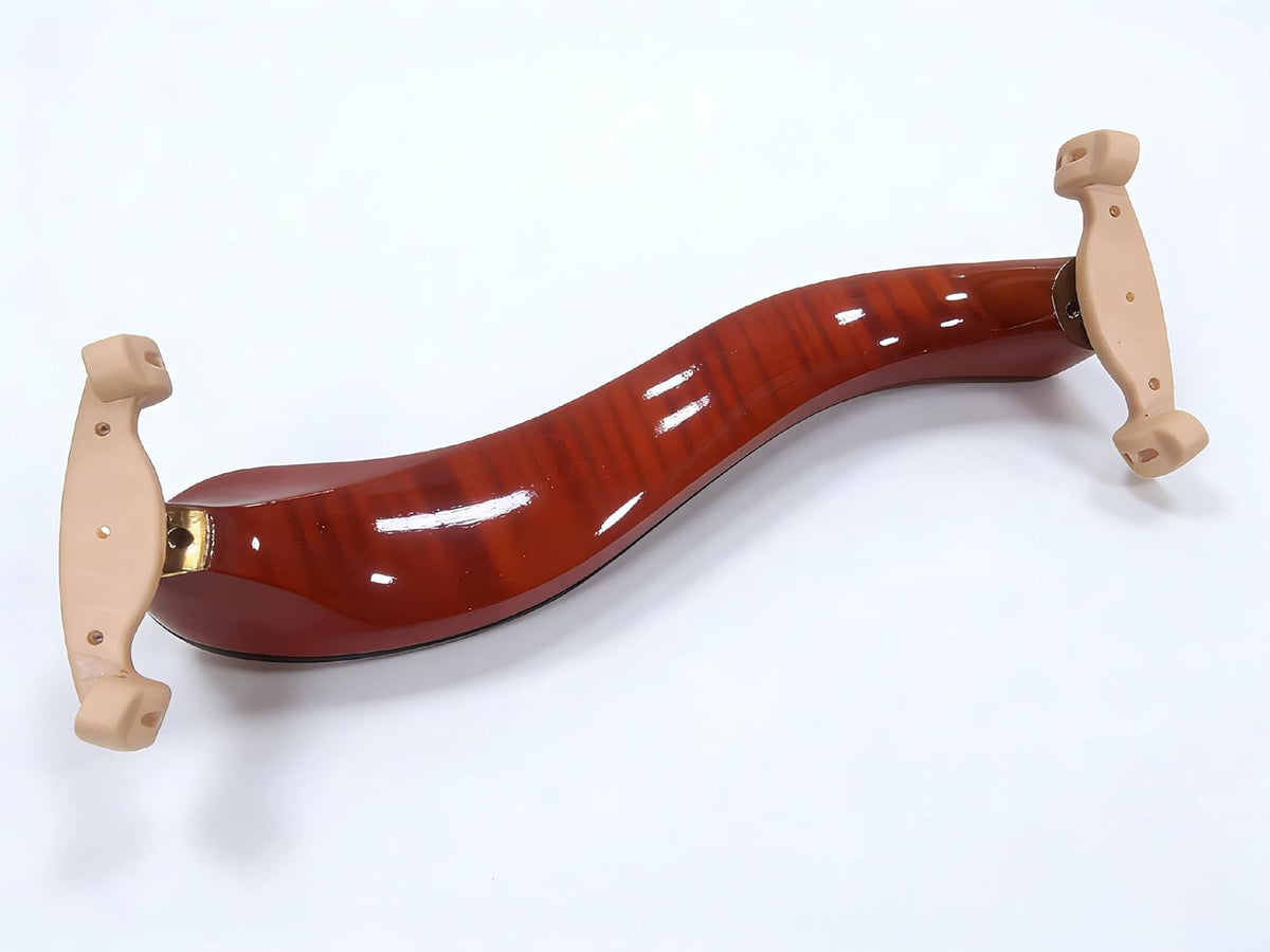 Burgundy Tiger Stripe Violin Shoulder Rest for 3/4 and 4/4 Violins