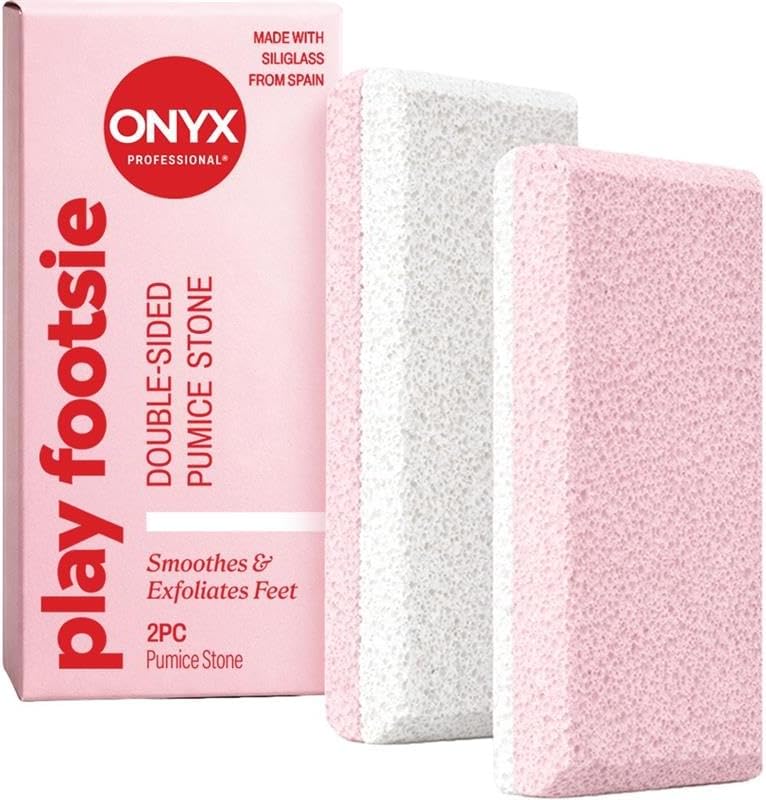 Double Sided Siliglass Pumice Stone Callus Remover, 2 Pack