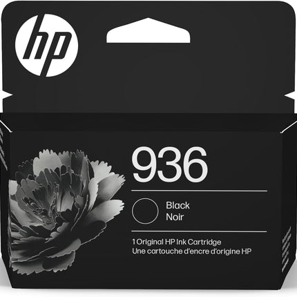HP 936 Black Ink Cartridge | Works with OfficeJet 9120, OfficeJet Pro 9110, 9120, 9130 Series, Wide Format 9730 | Eligible for Instant Ink | 4S6V2LN