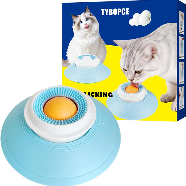 Cat Liquid/Wet Food Licking Bowl, Slow Feeding Pet Bowl, Cat Lick Ball Bowl, Non-Slip Design, Slow Eating, Pet Anxiety