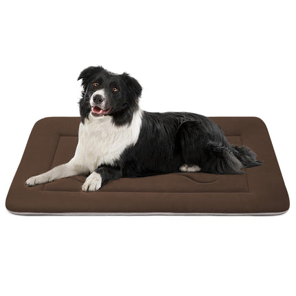 Cama suave para perro grande, almohadilla para jaula de perro de 42 in, base antideslizante, colchón lavable para dormir perros, camas para mascotas, camas para gatos, almohadillas para perreras