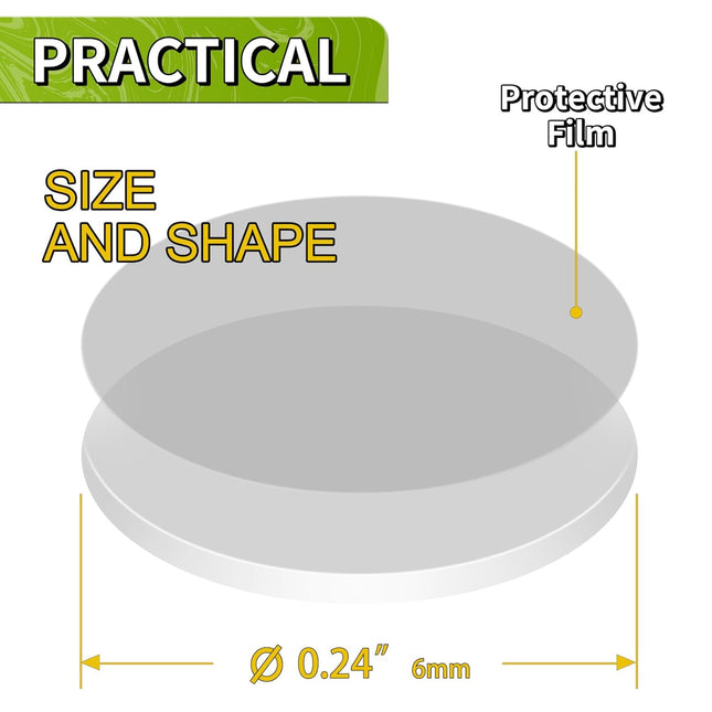 1200Pcs Double Sided Adhesive Dots, 0.24" Clear Removable Sticky