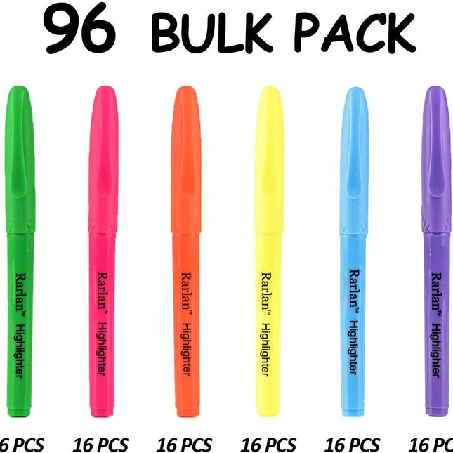 Highlighters, Chisel Tip, Assorted Fluorescent