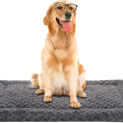Alfombra de cama para perros lavable tamaño grande, almohadilla esponjosa para jaula de mascotas 42x28 XL