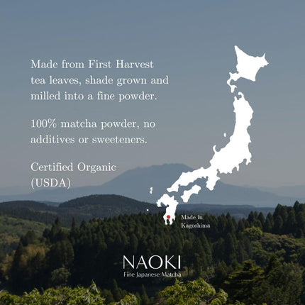 Naoki Matcha Chiran Harvest Masters Collection Matcha – Authentic Japanese Ceremonial Grade Matcha Green Tea Powder from Kagoshima, Japan (40g / 1.4oz)