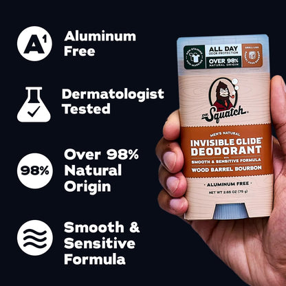 Invisible Glide Natural Men’s Deodorant, Aluminum Free, 2.65 oz, 2-Pack - photo 4
