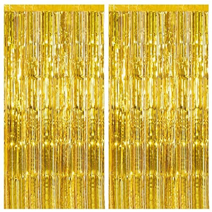 2 Pack Pink Backdrop Party Decorations Tinsel Curtain Party Backdrop Foil Fringe Birthday Decorations Photo Booth Streamer Backdrop Pink Theme Bachelorette Graduation Decor