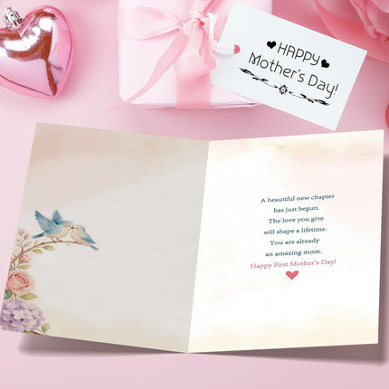 First Mothers Day Card, Happy 1st Mother's Day Card Gifts for New Mom, First Time Mom Gifts
