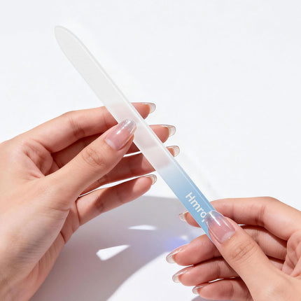 Hmrope 3 Pack Crystal Glass Nail File with Case, Professional Nano Glass Nail Files for Natural Nails, Etched Nail Filer Double-Sided Fingernail Files Ideal Manicure Salon Nail Care for Women Men