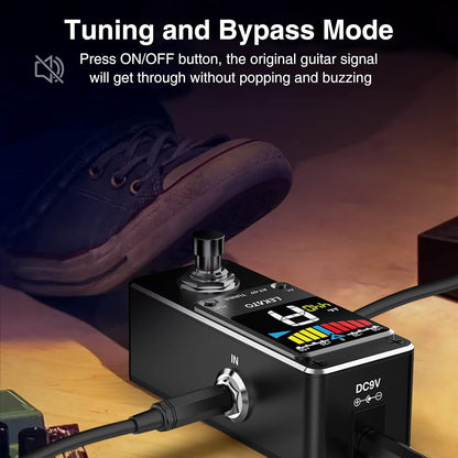 Guitar Tuner Pedal with True Bypass for Electric Guitar and Bass - photo 4