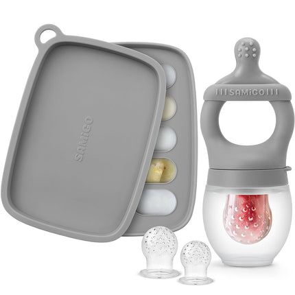 Baby Fruit Feeder Food Pacifier & Freezer Popsicle Mold for Teething - photo 9