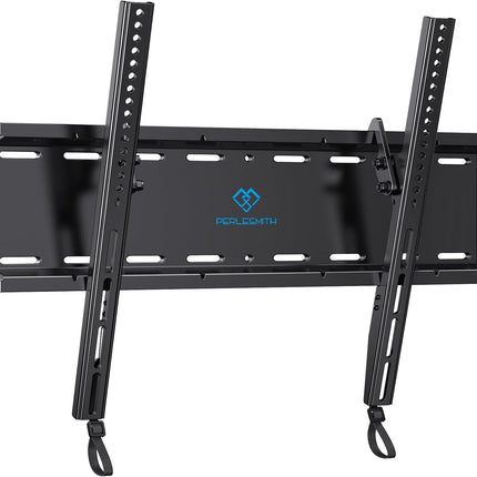 PERLESMITH Tilting TV Wall Mount Bracket Low Profile for Most 23-60 inch LED LCD OLED, Plasma Flat Screen TVs with VESA 400x400mm Weight up to 115lbs, Fits 16" Wood Stud