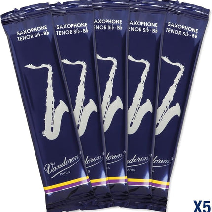 Tenor Sax Traditional Reeds Strength 2; Box of 5