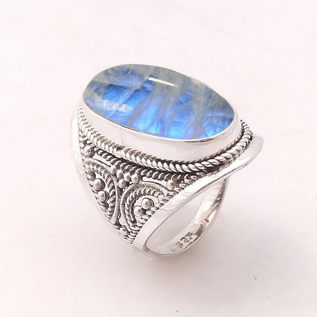 925 Sterling Silver Rings for Women & Girls, Sterling Silver Gemstone Ring — Kitchen & Home