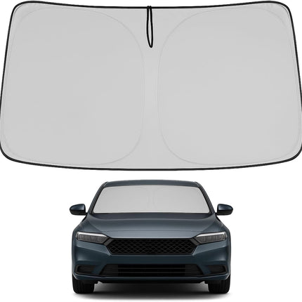 Proadsy Windshield Sun Shade for Honda Accord 2023-2025 2026 4-Layer Foldable Front Sunshade Protector Sun Visor Blocks UV Rays Keep Car Cooler