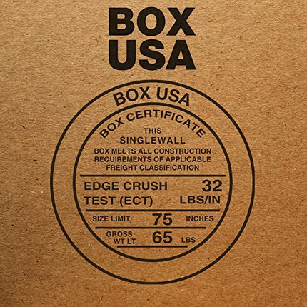 BOX USA Shipping Boxes Small 10"L x 4"W x 4"H, 50-Pack | Corrugated Cardboard Box for Packing, Moving and Storage