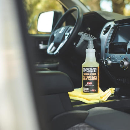 P & S PROFESSIONAL DETAIL PRODUCTS Xpress Interior Cleaner – Safe for Leather, Vinyl, Plastic & More, Removes Dirt, Grease & Oil, No Residue, Fresh Scent, No Dilution Needed - 16 Oz.