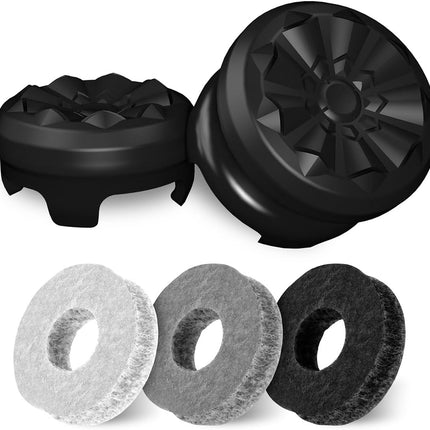 KontrolFreek Aim Boost Kit for PlayStation 5 (PS5) and PlayStation 4 (PS4) Controller | Includes Performance Thumbsticks and Precision Rings | Black Galaxy Edition