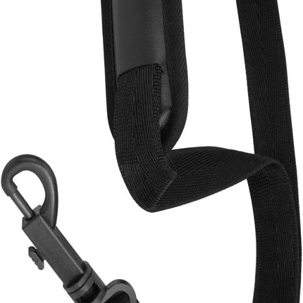 Focusound Upgraded Length Tenor Saxophone Neck Strap Soft Sax Leather Strap Padded for Alto and Tenor Saxophone