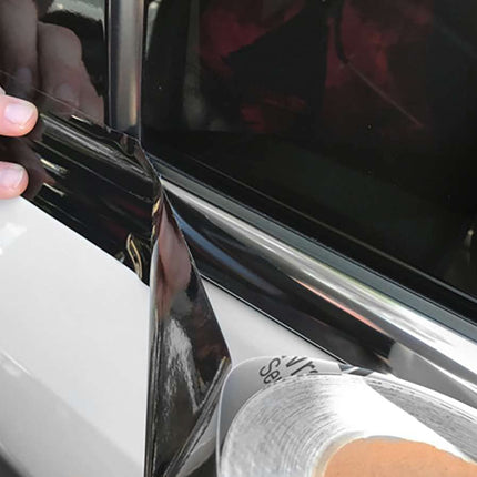2 inchesx25 Feet Gloss Black Vinyl Wrap Kit for Black Out Chrome Delete Made from Genuine 3M 2080 Film Window Trim Door Trim