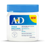 Treat & Heal Zinc Oxide 10% Diaper Rash Cream, 16 oz Jar