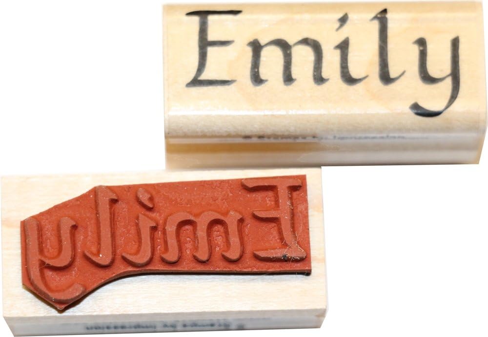 Savannah Name Rubber Stamp, Uppercase Letters, Red Rubber, Ink Pad Not Included - photo 3
