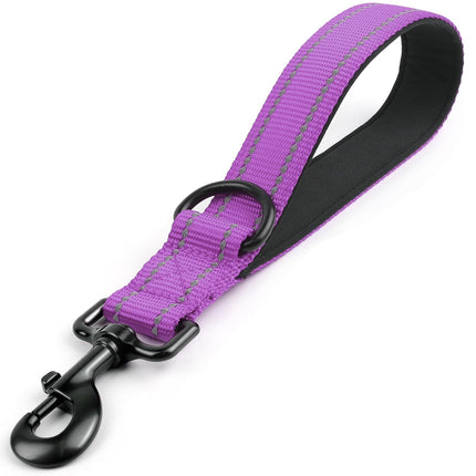 Short Dog Leash for Close Control & Training, 18", Black