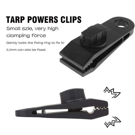Tarp Clips, Clamps Withstand 60mph Strong Wind, 10 Pack
