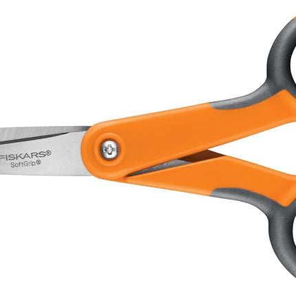 Fiskars SoftGrip Micro-Tip Scissors - Fabric Scissors for Sewing, Arts, and Crafts - 5" Stainless Steel