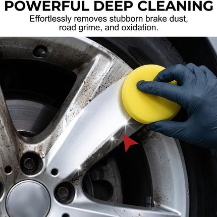 Car Tire Shine with Sponge, Wheel Shine Tire Polishing Paste for Cars Trucks Motorcycles RVs & Mor (2PCS)