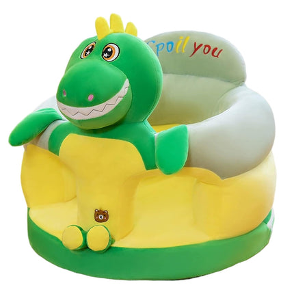 Baby Sit Up Chair, Cute Cartoon Dinosaur Infant Sit Up Chair Plush Baby Sitting Support Sofa for Bedroom, Living Room, Nursery, Apartment, Me Floor Seat for