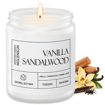 Sage Citrus Scented Candle, Soy Wax 7 oz