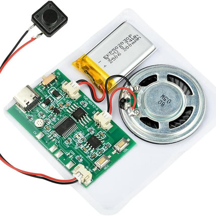 Diymore DIY Birthday Cards Music Module 8MB Push Button Activated Sound Module with Speaker,Easy Recording for Personalized Greetings,DIY Projects Holiday Crafts Cards Gifts for Women Men Mom Kids