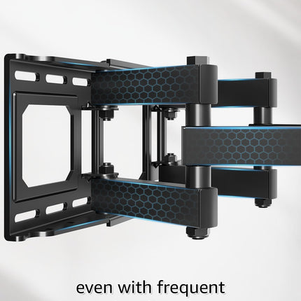 EconoMe TV Wall Mount for Most 32-65 inch Flat Screen/LED/4K TVs, TV Mount with Swivel and Tilt Articulating Dual Arms, Full Motion Wall Mount up to 16” Stud, Max VESA 400X400mm, up to 99lbs