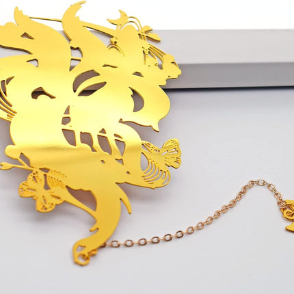 BLBMH Cute Metal Bookmarks for Women Book Lovers Cool Anime Kitsune Book Marks Unique Gifts Christmas Birthday -K4