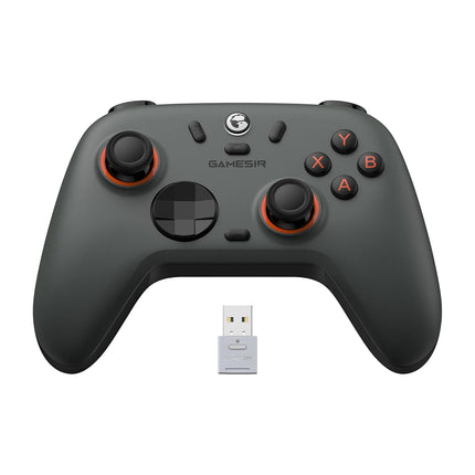 Wireless PC Controller with Hall Effect Joysticks & Triggers, 2.4G & Wired 1000Hz Polling Rate, Remappable Buttons - Compatible with PC/Switch/Steam/Android (Grey)